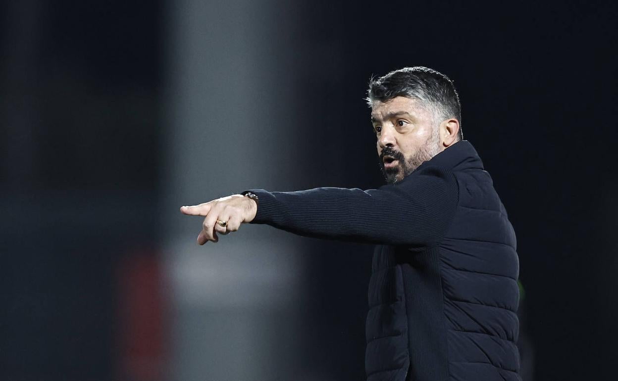 Gennaro Gattuso, durante el partido en La Nucía. 