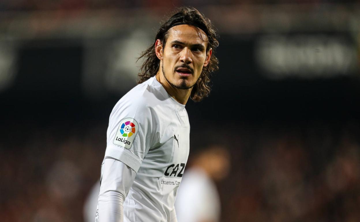 El delantero valencianista Edinson Cavani en una imagen de archivo