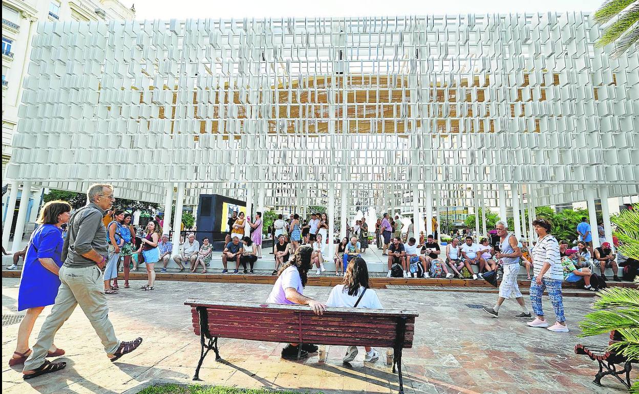 El Ágora del Diseño, que se encuentra en la plaza del Ayuntamiento. 