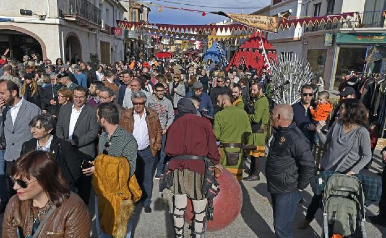 Miles de visitantes durante la última celebración en 2020. 