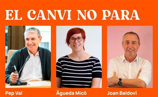 Imagen principal - El cartel anunciador de la presentación del candidato de Paiporta. 