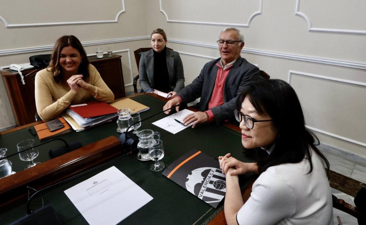 Reunión celebrada este viernes en el Ayuntamiento. 