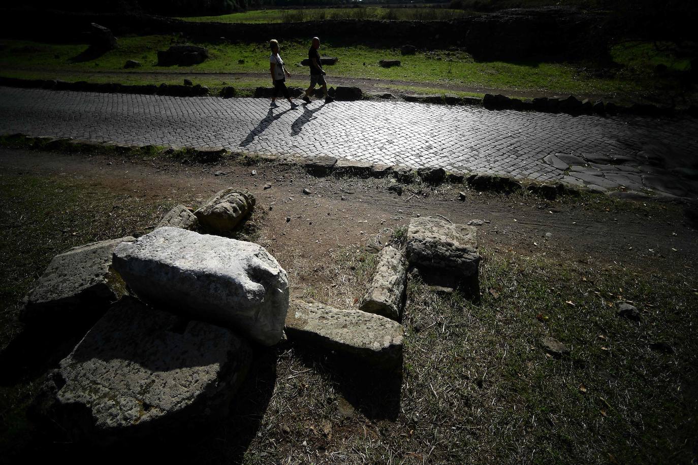 Fotos: Impresionante hallazgo en la Vía Apia de Roma