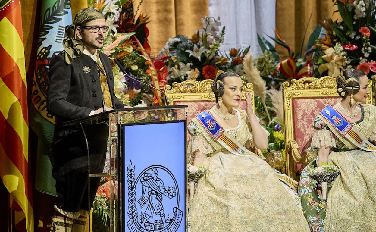 Jaume López Bronchud, durante su discurso. 