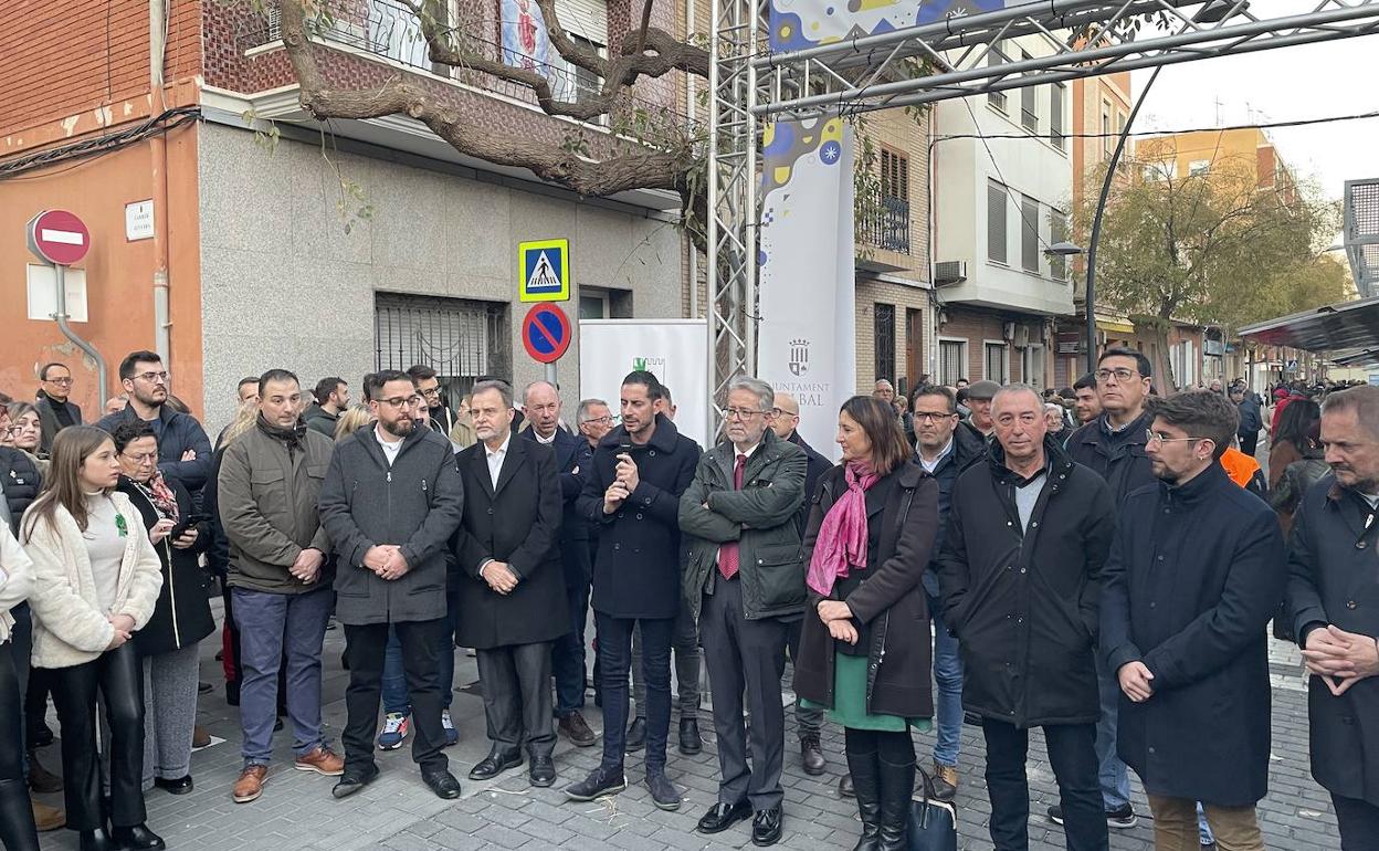 La inauguración del recinto ferial a cargo de las autoridades. 