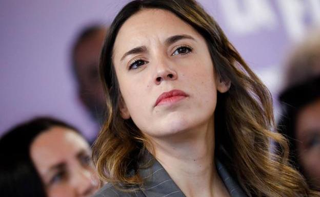 Irene Montero, durante su intervención este sábado en un acto de Podemos en Murcia