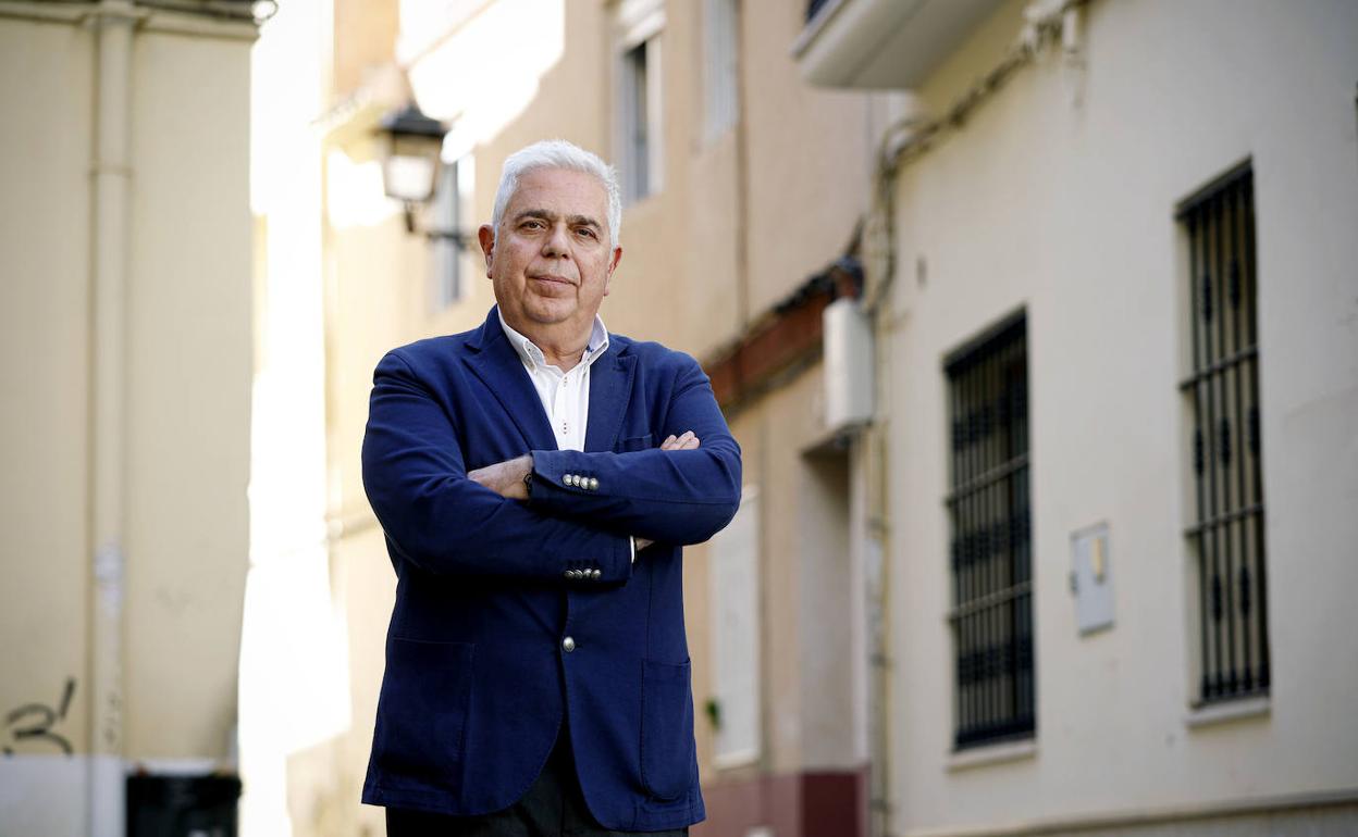 Juan José Medina, minutos antes de la entrevista.