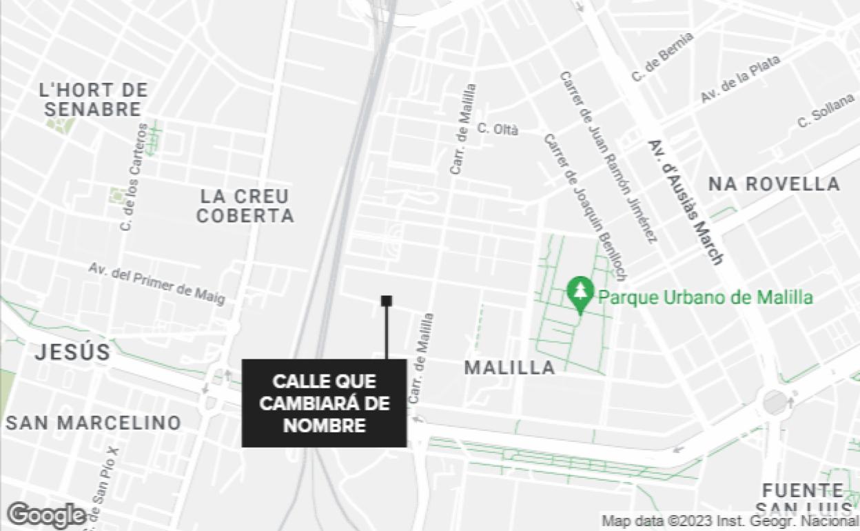 Calles que cambiarán de nombre en Valencia | Valencia cambiará de nombre estas cinco calles