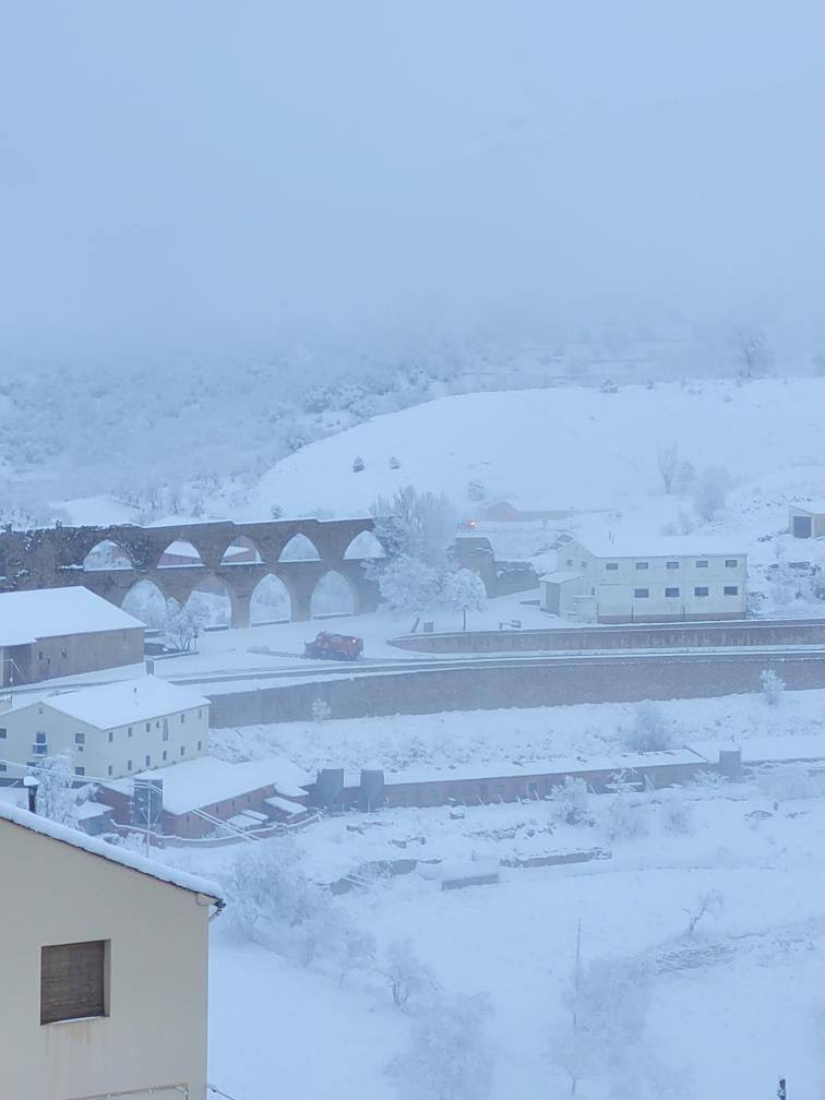 Nieve en Morella