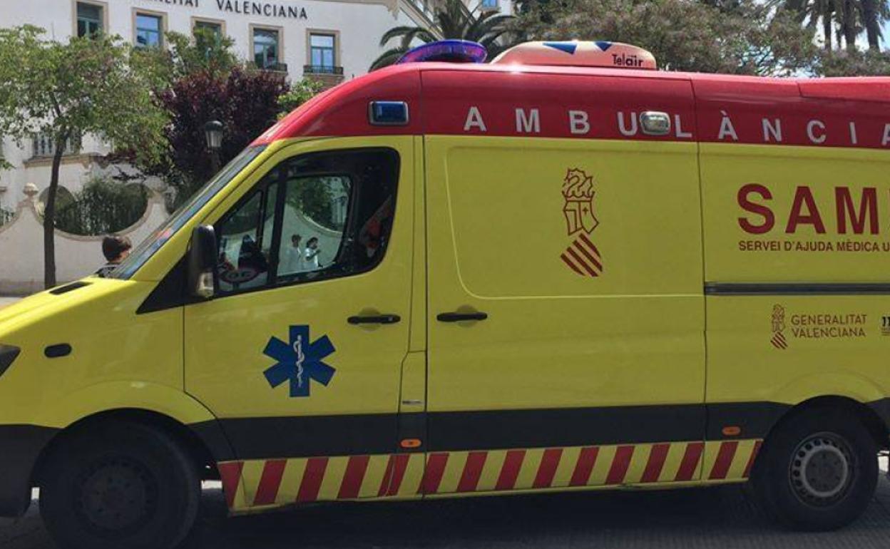 Una ambulancia del SAMU. 