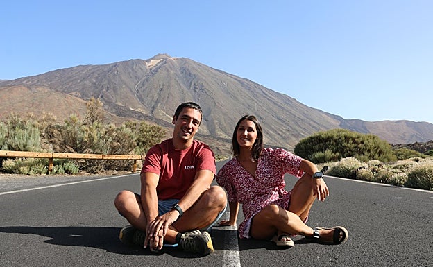 Gonzalo y Lina, durante un viaje en su noviazgo de nueve años. 