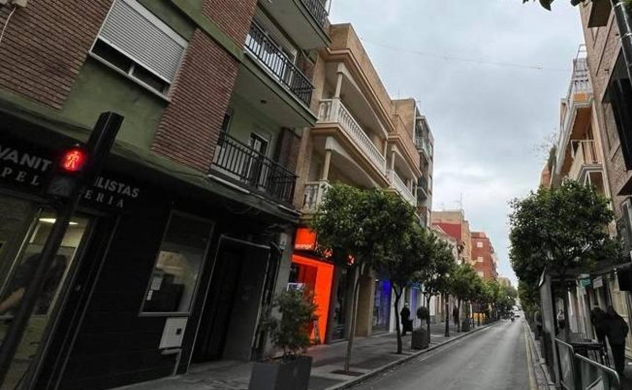 Los comercios de la calle Mayor de Paterna. 