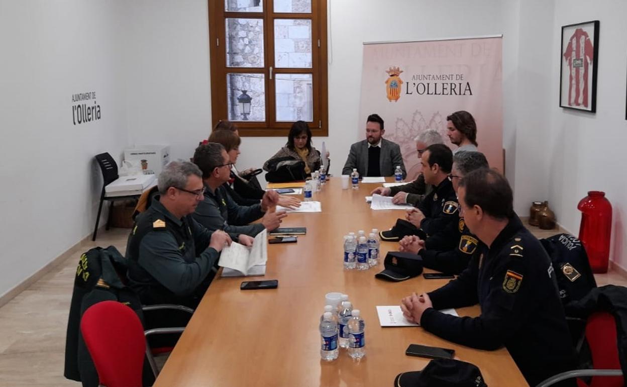 Junta Local de Seguridad celebrada en l'Olleria con carácter extraordinario. 