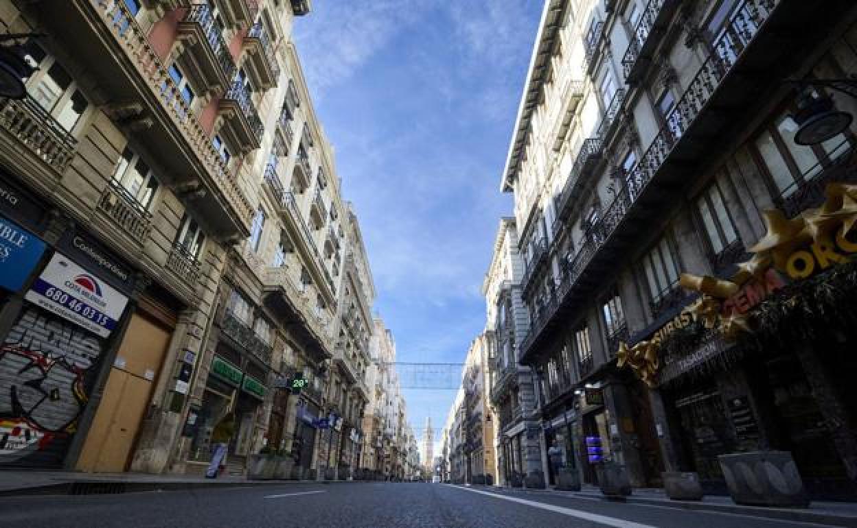 Edificios en el centro de Valencia. 