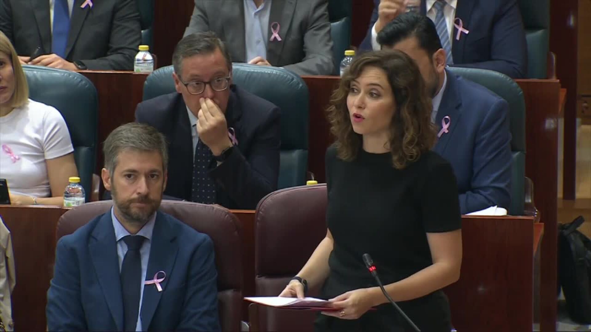 Ayuso responde a Maroto (PSOE) que Bildu "no ha aportado nada a la democracia española"