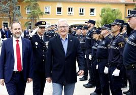 Ribó, durante un acto con la Policía Local en 2022.