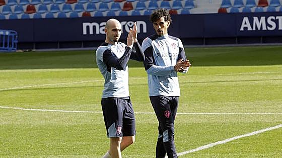 Fotos del entrenamiento de puertas abiertas del Levante