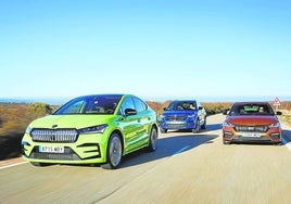 A la familia RS, en la foto se le suman las versiones Sportline y Montecarlo en los Skoda más pequeños.