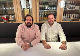 Salva y Pablo Martínez, en el nuevo restaurante.