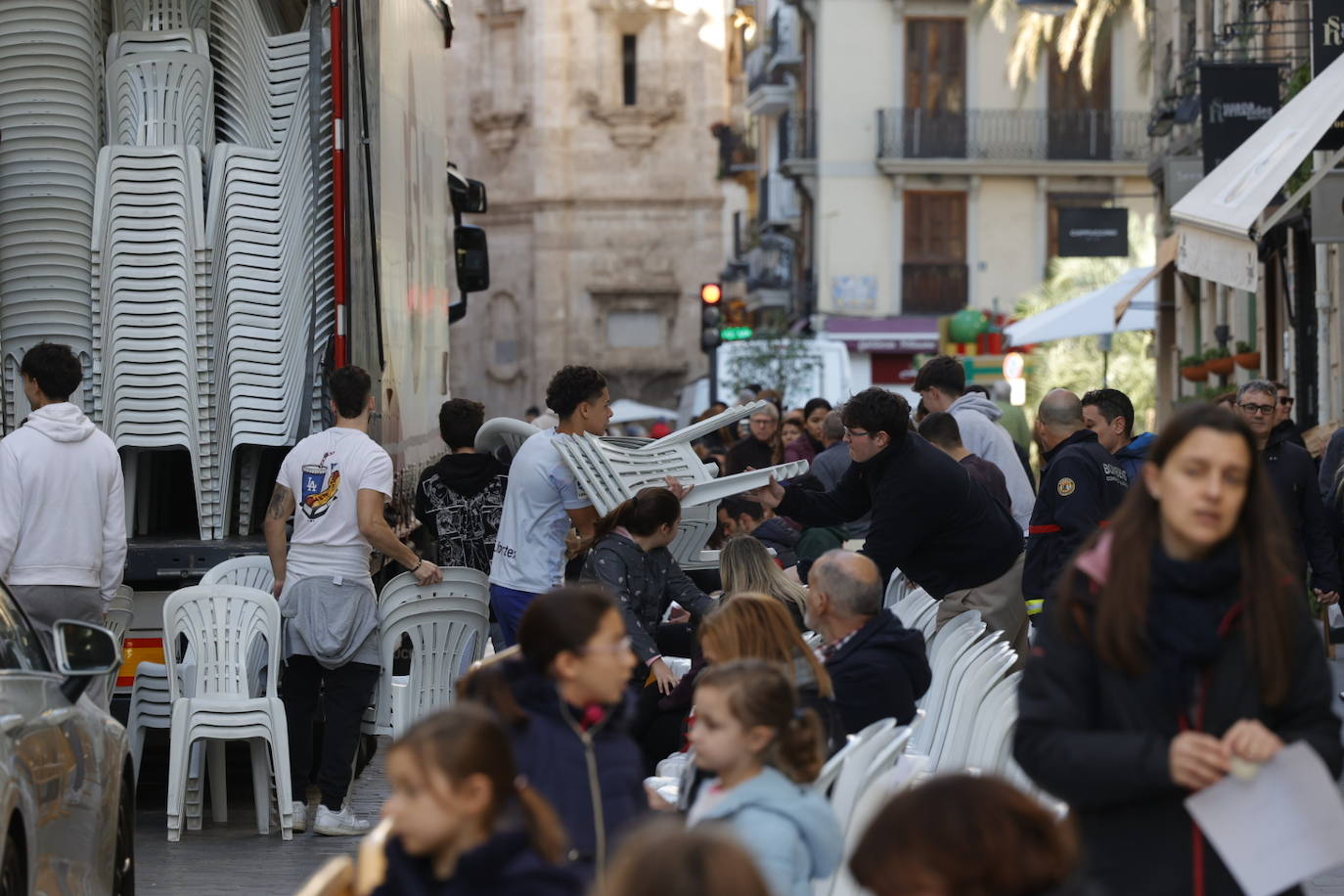 Fotos de los preparativos para la Cabalgata de Reyes de Valencia 2024