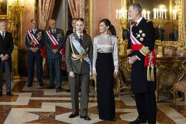 La princesa Leonor protagoniza la Pascua Militar vestida de cadete