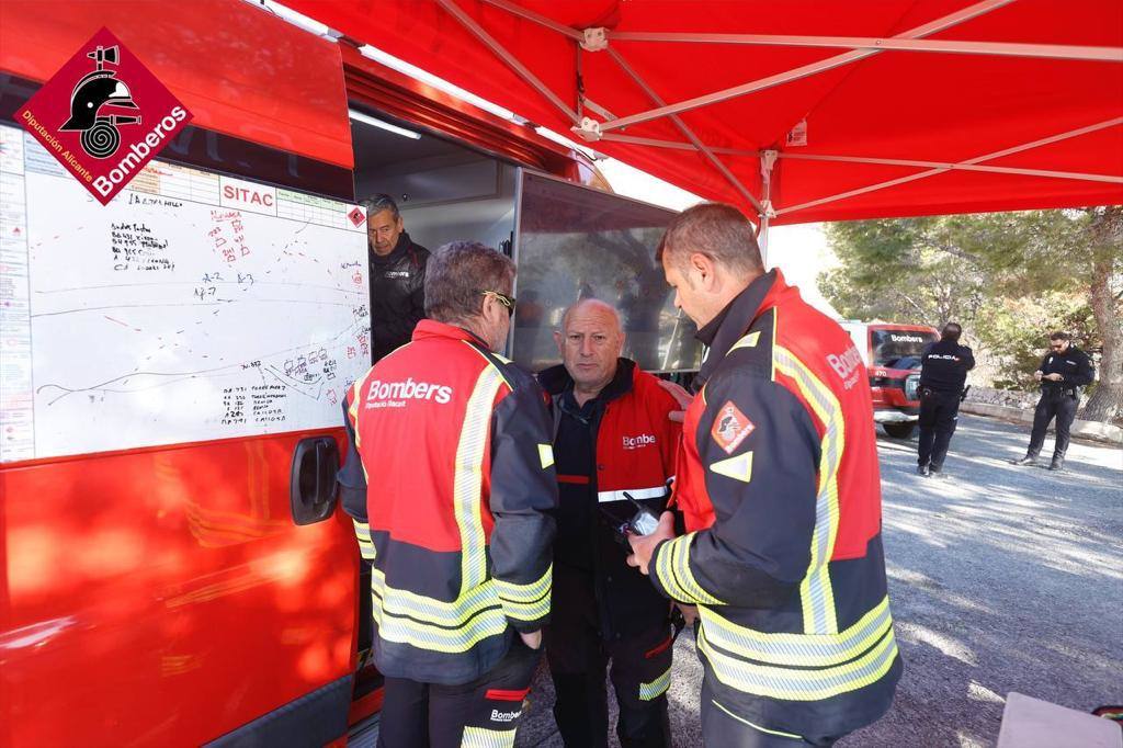 Fotos del incendio forestal en Altea