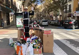 Torró durante un acto de recogida de alimentos, en diciembre de 2019.