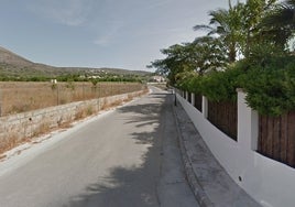 La calle Finlandia de Xàbia, donde vive la vecina.