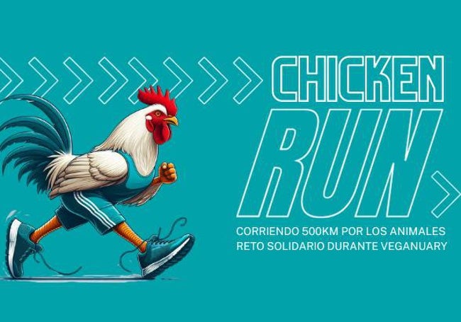 Cartel del reto que tendrá lugar este mes de enero Chicken Run.