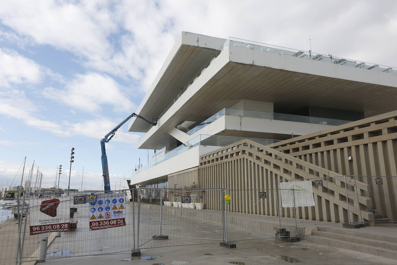 Fotos de la rehabilitación del Veles e Vents de Valencia