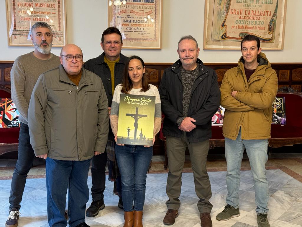 Imagen principal - Alzira y Sueca presentan los carteles de su Semana Santa