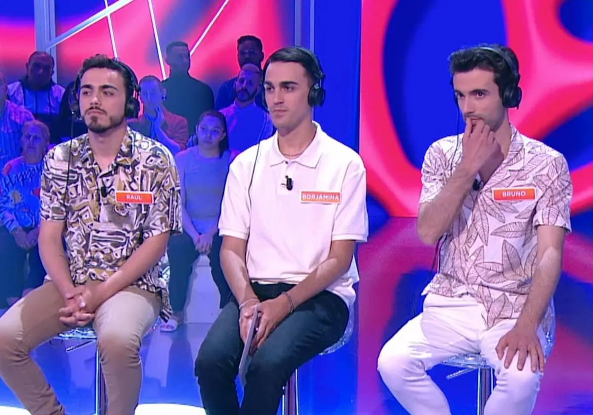 Los Mozos de Arousa durante uno de sus programas de 'Reacción en cadena'.