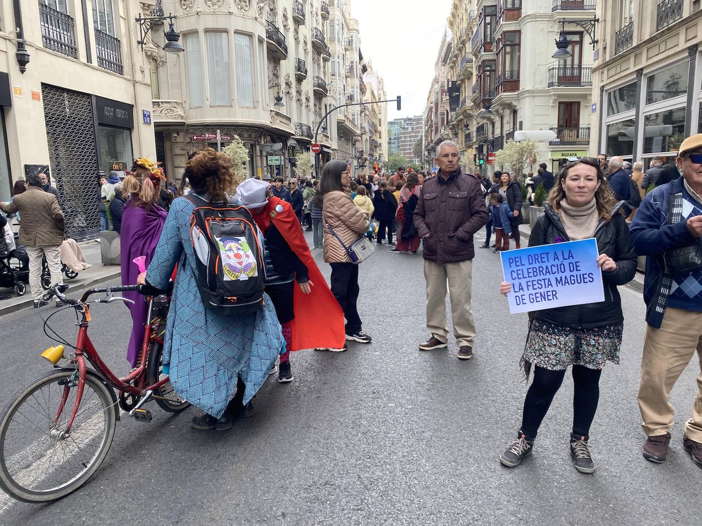 Manifestación de las Magas republicanas en Valencia