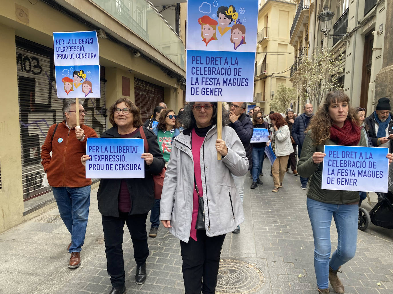 Manifestación de las Magas republicanas en Valencia