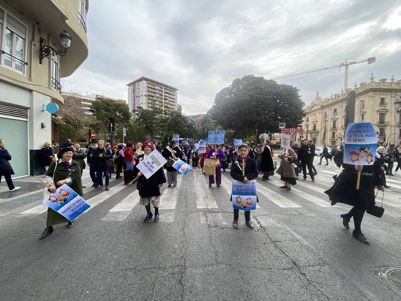 Manifestación de las Magas republicanas en Valencia