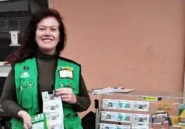 La vendedora de la ONCE Elvira Talens.