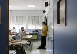 Aspirantes en la última oposición de Secundaria, celebrada el pasado verano.