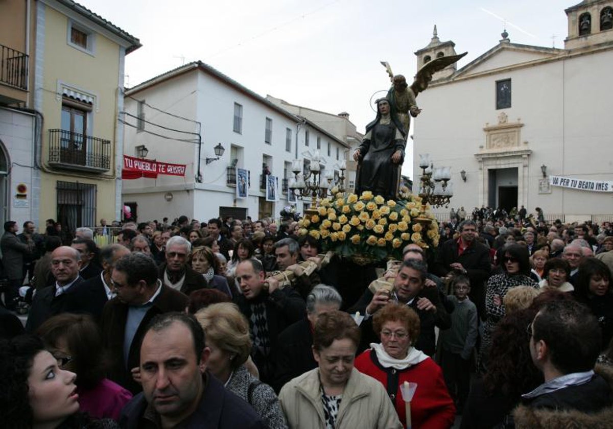 Procesión de la Beata Inés en una imagen de archivo.