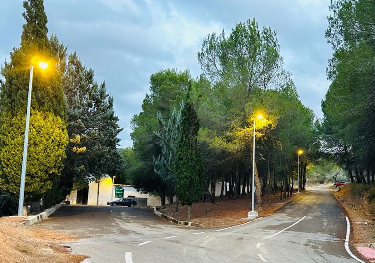 Una de las zonas, la del cementerio, en la que se ha actuado.