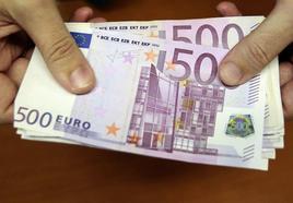 Billetes de 500 euros.