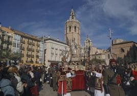 Procesión de San Vicente este lunes en Valencia.