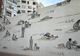 Mural de Escif en el Pasaje Doctor Serra.