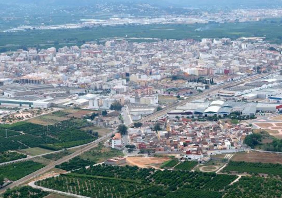 Vista aérea de Algemesí