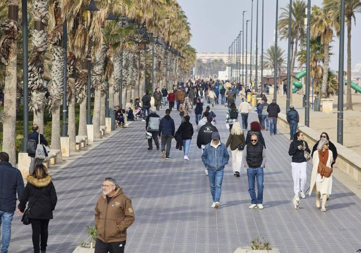 Playa de la Malvarrosa en Valencia.