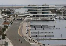 Instalaciones de La Marina de Valencia.