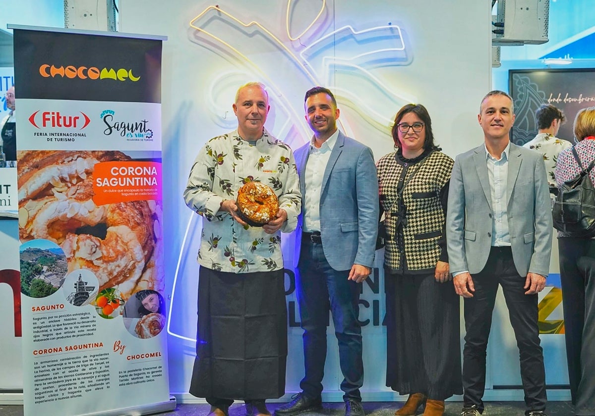 Tomás Martínez de la pastelería Chocomel en Fitur.