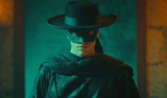 Miguel Bernardeau, caracterizado como el Zorro.