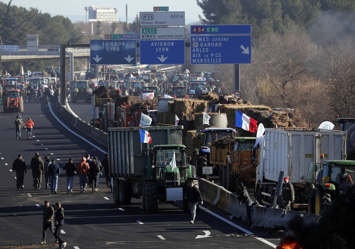 Protestas de los agricultores en Francia.