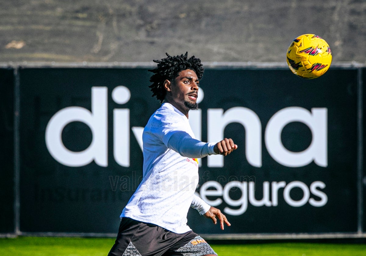 Thierry, durante un entrenamiento.