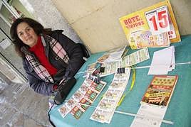 Vendedora de la ONCE.